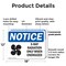 Signmission Radiation & Laser Sign, 12 in H x 18 in W, Plastic, Rectangle OS-2PACK-NS-P-1218-L-19082 - alternate 5